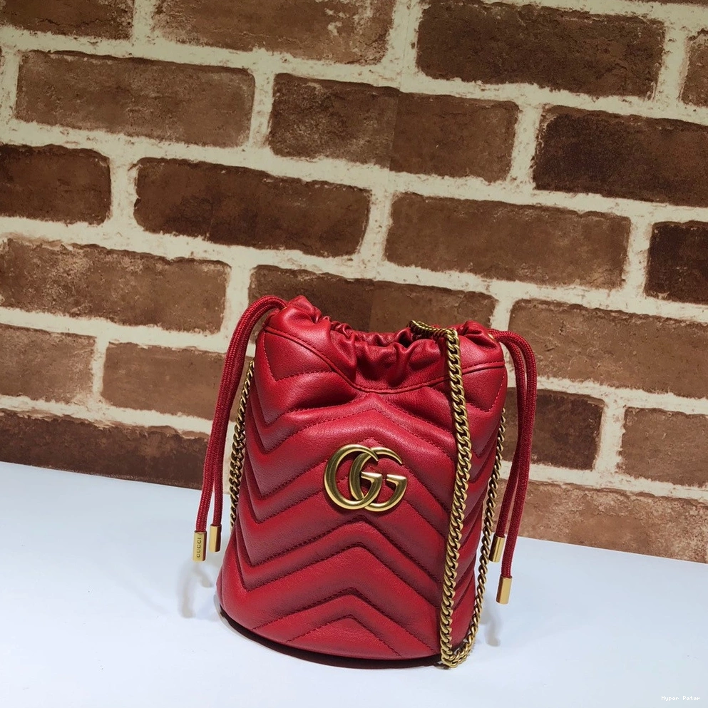 Hyperpeter mini GUCCI bag bucket GG Marmont 0711